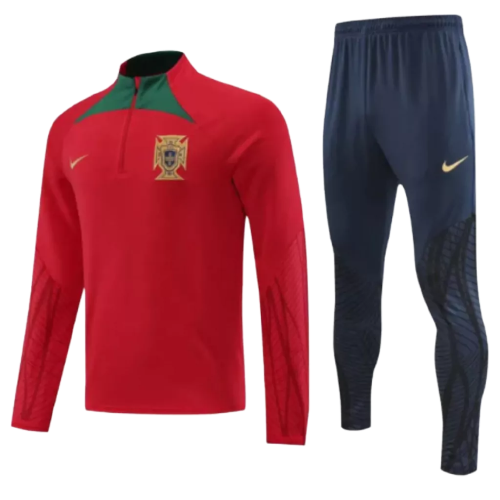 Conjunto de Treino Seleção Portugal - Masculino - Vermelho